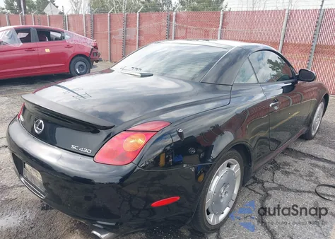 2002 Lexus Sc 430 from USA, damaged, VIN JTHFN48Y720021846